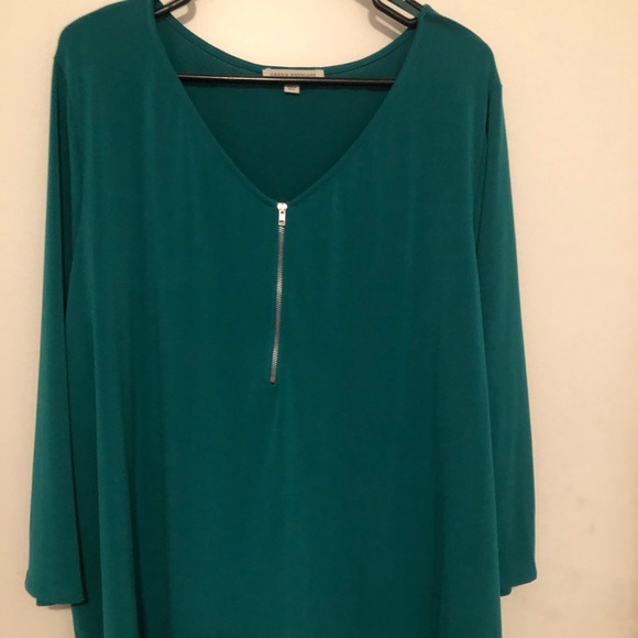 Green Envelope Tops - Green envelope women’s blouse 3x color green